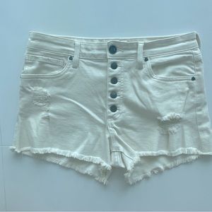 Kut from the Kloth Jane High Rise Short in Cream